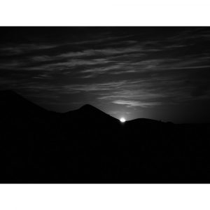 Sunset noir et blanc Lanzarote