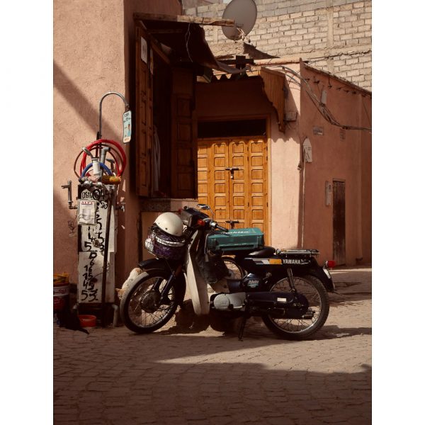tirage photo moto marrakech